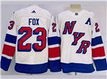 New York Rangers #23 Adam Fox 2024 Stadium Series White Jersey
