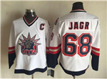 New York Rangers #68 Jaromir Jagr 1998 CCM Liberty Logo White Jersey