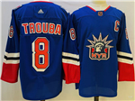 New York Rangers #8 Jacob Trouba Royal Reverse Retro 2.0 Jersey