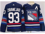 New York Rangers #93 Mika Zibanejad Navy Alternate Jersey