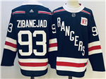 New York Rangers #93 Mika Zibanejad Navy Blue Jersey