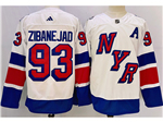 New York Rangers #93 Mika Zibanejad 2024 Stadium Series White Jersey