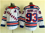 New York Rangers #93 Mika Zibanejad White Jersey