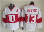 Detroit Red Wings #13 Pavel Datsyuk CCM Vintage White Jersey