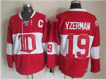 Detroit Red Wings #19 Steve Yzerman CCM Vintage Red Jersey