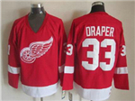 Detroit Red Wings #33 Kris Draper CCM Vintage Red Jersey