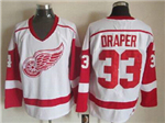 Detroit Red Wings #33 Kris Draper CCM Vintage White Jersey