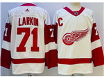 Detroit Red Wings #71 Dylan Larkin White Jersey