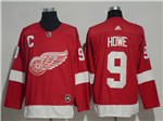 Detroit Red Wings #9 Gordie Howe Red Jersey