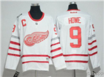 Detroit Red Wings #9 Gordie Howe White 2017 Centennial Classic Jersey