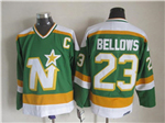 Minnesota North Stars #23 Brian Bellows 1980's CCM Vintage Green Jersey