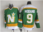 Minnesota North Stars #9 Mike Modano 1980's CCM Vintage Green Jersey