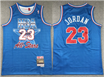 1993 NBA All-Star Game #23 Michael Jordan Light Blue Hardwood Classics Jersey