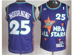 1995 NBA All-Star Game Eastern Conference #25 Alonzo Mourning Purple Hardwood Classic Jersey