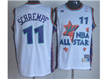 1995 NBA All-Star Game Western Conference #11 Detlef Schrempf White Hardwood Classic Jersey