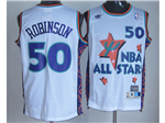 1995 NBA All-Star Game Western Conference #50 David Robinson White Hardwood Classic Jersey