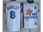 1995 NBA All-Star Game Western Conference #8 Charles Barkley White Hardwood Classic Jersey