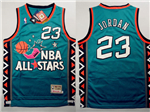 1996 NBA All-Star Game Eastern Conference #23 Michael Jordan Teal Hardwood Classic Jersey