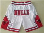 Chicago Bulls Just Don White Basketball Shorts