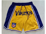 Minnesota Vikings Just Don "Vikings" Gold Football Shorts