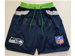 Seattle Seahawks Just Don "Seahawks" Navy Football Shorts