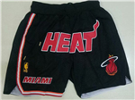 Miami Heat Just Don Black Basketball Shorts