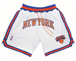New York Knicks Just Don White Basketball Shorts