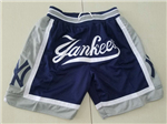 New York Yankees Just Don "Yankees" Navy/Gray Baseball Shorts