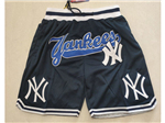New York Yankees Just Don "Yankees" Navy Baseball Shorts