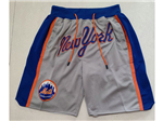 New York Mets Just Don "New York" Gray Baseball Shorts