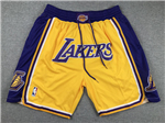 Los Angeles Lakers Just Don Gold Basketball Shorts