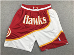 Atlanta Hawks Just Don "Hawks" Red Basketball Shorts