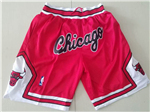 Chicago Bulls Just Don Red Basketball Shorts