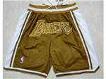 Los Angeles Lakers Just Don "Lakers" Brown Basketball Shorts