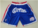 Los Angeles Clippers Just Don "Clippers" Blue Basketball Shorts