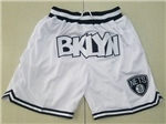 Brooklyn Nets Just Don "Bklyn" White Basketball Shorts