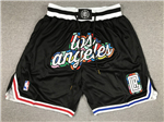 Los Angeles Clippers "Los Angeles" Black City Edition Basketball Shorts