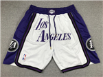 Los Angeles Lakers "Los Angeles" White City Edition Basketball Shorts