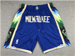 Milwaukee Bucks "Milwaukee" Blue City Edition Basketball Shorts