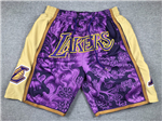 Los Angeles Lakers Year Of the Tiger "Lakers" Purple Basketball Shorts