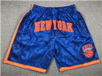 New York Knicks Year Of the Tiger "New York" Blue Basketball Shorts