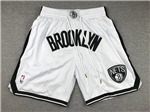 Brooklyn Nets "Brooklyn" White Basketball Shorts