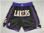 Los Angeles Lakers "Lakers" Black City Edition Basketball Shorts