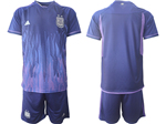 Argentina 2022/23 Away Purple Soccer Jersey