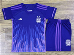 Argentina 2022/23 Youth Away Purple Soccer Jersey