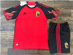 Belgium 2022/23 Home Red Soccer