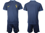 France 2022/23 Home Navy Soccer Jersey