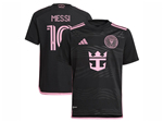 Inter Miami CF 2024 Away Black Soccer Jersey with #10 Messi Printing