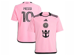 Inter Miami CF 2024 Home Pink Soccer Jersey with #10 Messi Printing