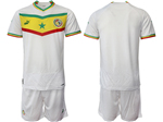 Senegal 2022/23 Home White Soccer Team Jersey